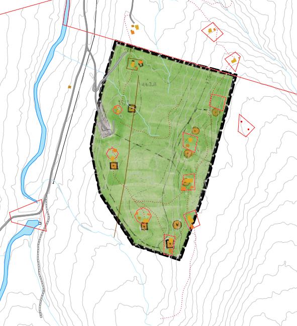 Innledning Planområdet ligger helt nord i Midtre Gauldal kommune på grensen mot Melhus kommune i Skilbreidalen, som er et sidevassdrag til Lundesokna.