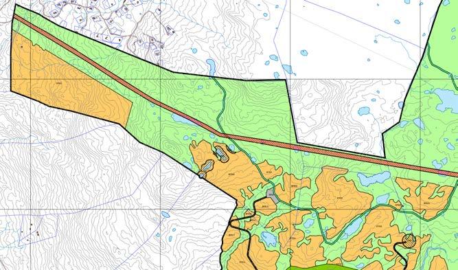 Kart over området med foreslått utbygging Landskapskarakter for delområdet Beskrivelse av påvirkning på landskapskarakter og influensområde Delområdet verdi Konsekvens av foreslått utbyggingsformål