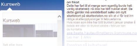 Internett Mye info blir publisert på Nøtterøy kommunes nettsider under menypunktet: Barn, unge og