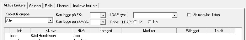 Autosynk-funksjonen mot LDAP kan altså resultere i at brukere havner i listen over deaktiverte brukere.