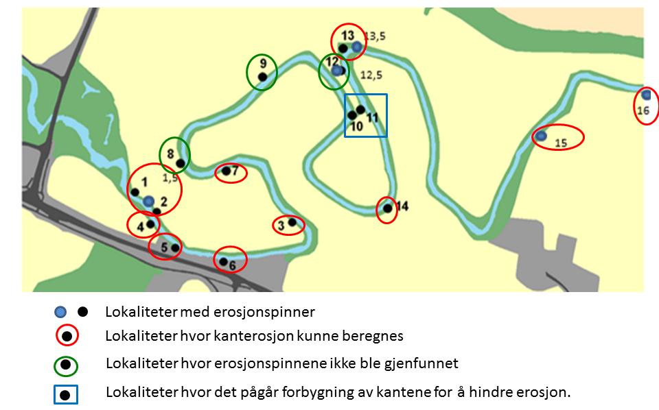 I to lokaliteter (10 og 11)