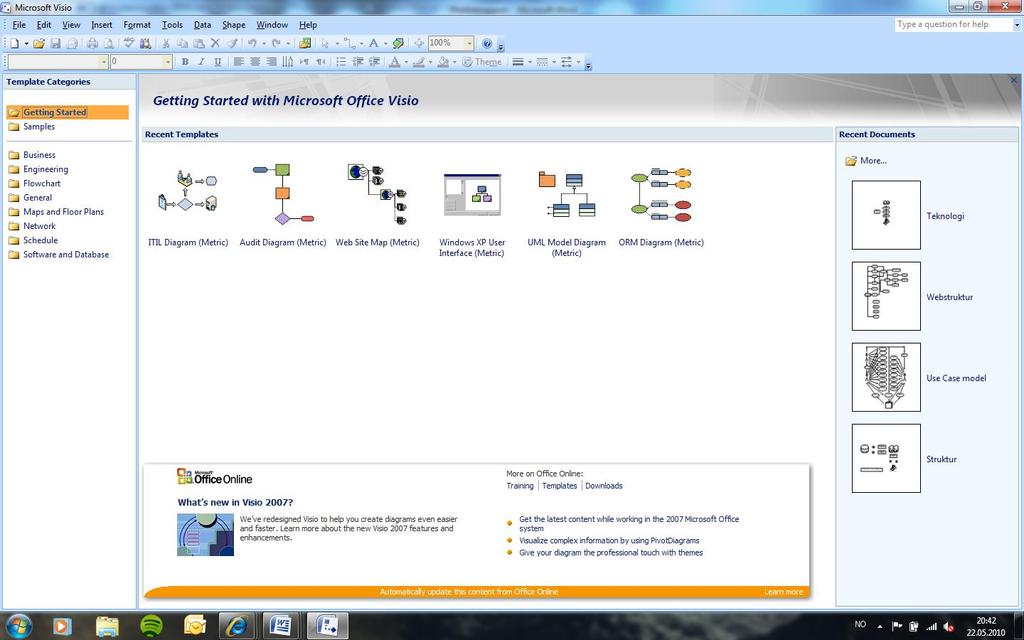 Microsoft Office Visio er et verktøy for Microsoft Windows som
