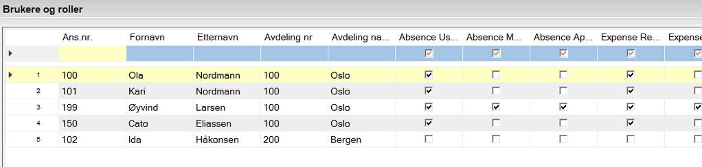 net Administrasjon av roller» Tildelte brukerroller vil ikke vises