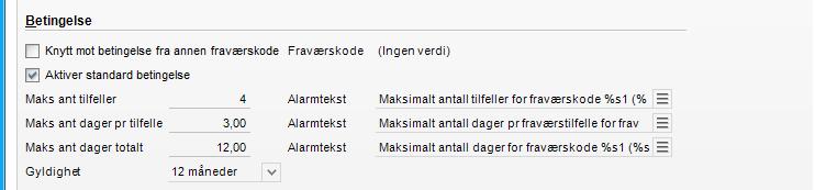 net Absence og Visma Lønn Fraværskoder defineres og styres i Visma Lønn.