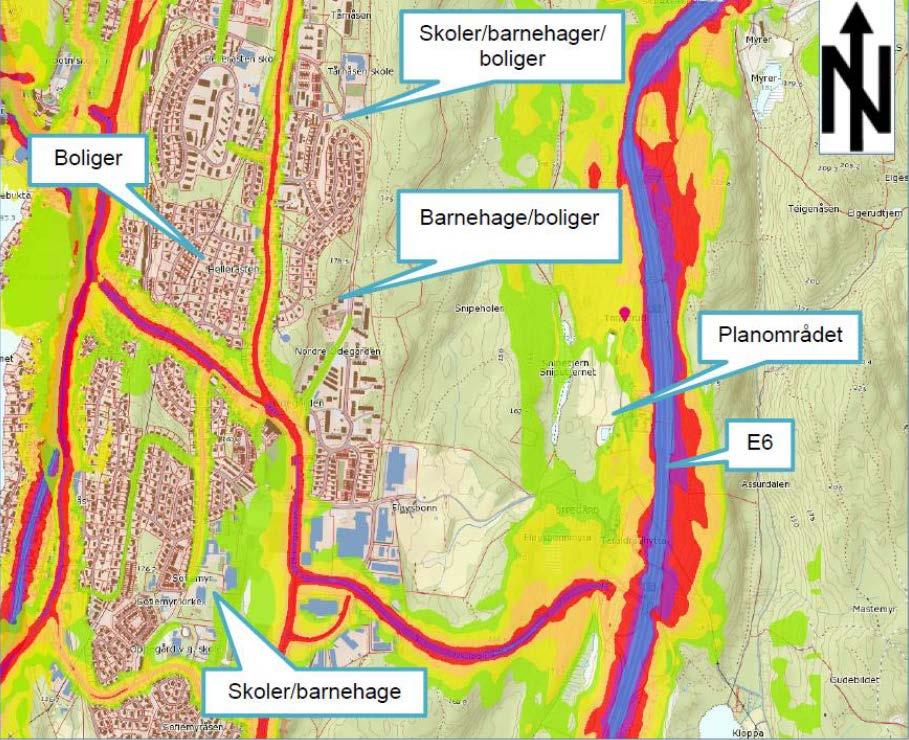 I Assurdalen, øst for Taraldrudåsen, ligger turvei og hovedsykkelvei mellom Oslo sør og Langhus i Ski.