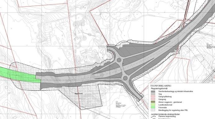 Plan 0361 Solasplitten (Rv. 510), vedtatt 23.9.2010 De berørte områdene reguleres til samferdselsanlegg og teknisk infrastruktur og veg. Planen stiller rekkefølgekrav ( 2.