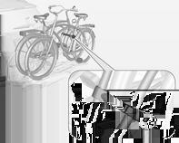 Før sykkelen settes på, må du alltid folde ut hjulfordypningene for neste sykkel, om nødvendig. 2.