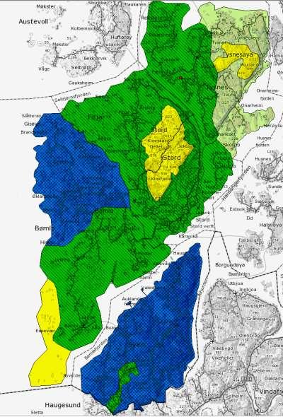 Sunnhordland 2016 Alt levert fra firma til Kartverket unntatt høydekurver Tysnes som blir levert denne uken Konstruksjonsdata er kontrollert