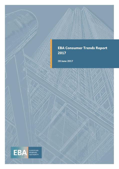 EBA Consumer Trends Report 2017 (28. juni 2017) Temaer identifisert av tilsyn og forbrukerorganisasjoner: 1. Økende gjeld 2. Gebyrer og kostnader 3.