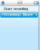 4.1 Spille av opptak Fra hovedmeny, velg > Recordings Library (Opptaksbibliotek). 1 Velg opptak som du vil høre på. 2 Trykk på 2; for å bekrefte. 4.4.2 Slett dine opptak Du kan også slette opptakene på datamaskinen.
