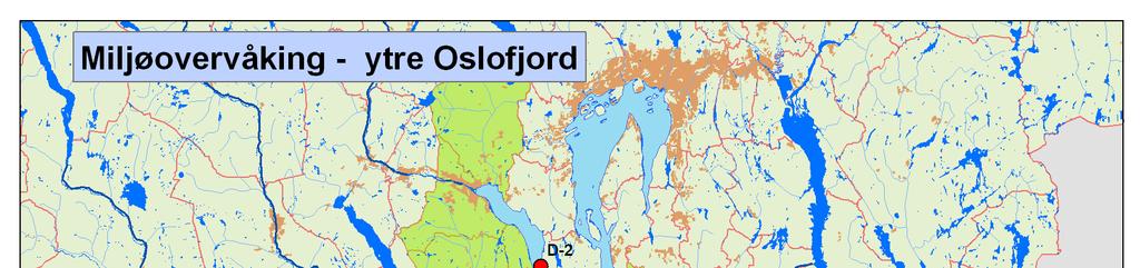 3. Frie vannmasser Stasjonene i Ytre Oslofjord er delt i to hovedgrupper. De sentrale stasjonene som dekker de sentrale delene av hovedfjorden.