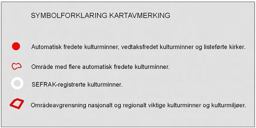 6. Utvalgte nasjonalt og regionalt viktige kulturminner på Sør-Helgeland I de følgende kartutsnittene er automatisk fredete kulturminner, kulturminner fredet ved vedtak og listeførte kirker markert