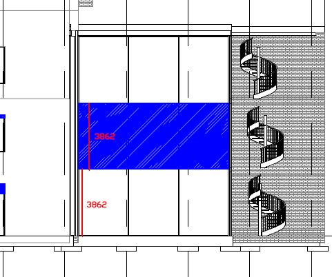 Brannstrategi Side 12 av 33 5.1.3 Vertikal brannspredning mellom ulike plan Lillestrøm VGS nybygg skal det benyttes mye glassflater.