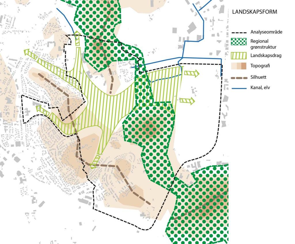 LANDSKAPSROM Kollene Åsnuten og Kjerrberget er markante landskapselement i et ellers relativt flatt landskap.