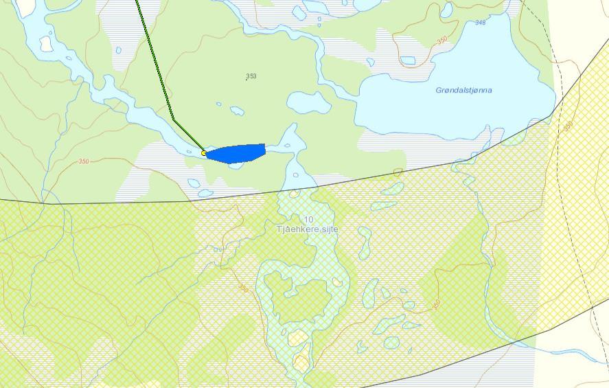 og inntaksbassenget trolig vil ligge >100 m nord for drivingsleia vurderes dette å gi begrenset negativ påvirkning på drivingsleia.