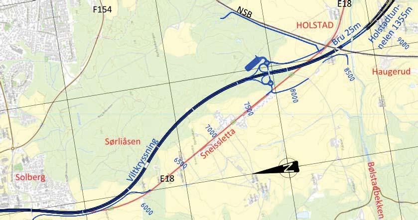 Vannmiljø - renseløsninger og konsekvensutredning 43 3.2 Holstad Det er totalt ca 2,7 km vei med avrenning mot Bølstadbekken fra nordvest, inkludert en kort kulvert.