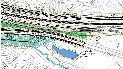 beregninger utført i forbindelse med planlegging av E18-parsellen mellom Knapstad og Retvet er det ekstra kapasitet på fordrøyningsvolumet til bassenget, anslagsvis til ca.