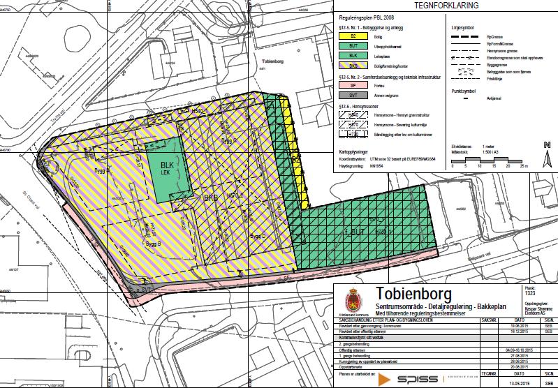 Planforslag PLAN-, BYGG- OG OPPMÅLINGSETATENS VURDERING AV PLANFORSLAGET Planforslaget vil bidra til en positiv utvikling i området og er i tråd med kommuneplanens tre satsningsområder; byen som