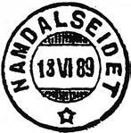 Poståpneriet ble flyttet til Tinglum handelssted fra 01.08.1921. Navneendring til NAMDALSEID fra 01.10.1921. Underpostkontor fra 01.11.1973, postkontor C fra 01.01.1977.