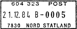 S3 Brukstid 20.09.1996 FRIMERKETS DAG 20.9.1996 7830 NORD-STATLAND Registrert brukt 20.
