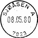 ? RØDHAMAR Innsendt?? Stempel nr. 5 Type: IIA Utsendt 23.09.1944 SJØÅSEN Innsendt?