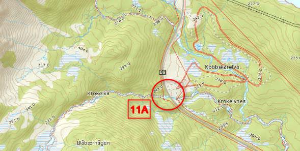 Tabell 13.2: Parameter som brukes i vannlinjeberegningen, flomhøyde og strømningshastighet.