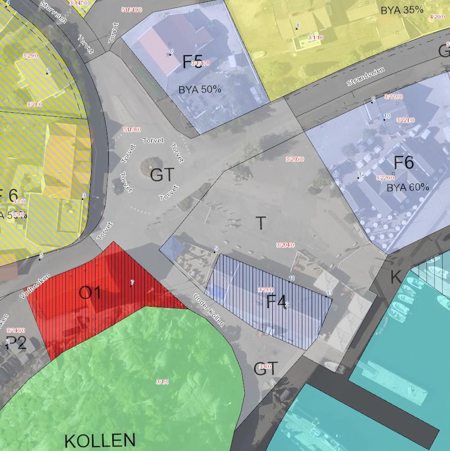 Skjærhalden sentrum/havneområdet, styrking av parkeringstilbudet ved rådhuset og forbedring av skiltingen i Skjærhalden.