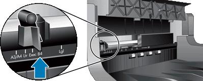 Trykk på Verktøy-knappen ( ) på skannerens frontpanel for å åpne HP Scanner Tools Utility (skannerverktøy). Klikk på kategorien Imprinter (stempel). b.