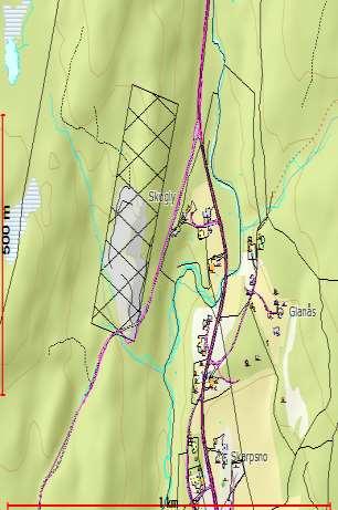 4.2 Næringsformål OMRÅDE: Tukudalen N1- Tukudalen Gbnr 34/1 Innspill: 23 Dagens formål: LNF Foreslått formål: Masseuttak/steinbrudd Arealstørrelse: 60 daa (totalt med utvidelsen) Fortetting/nytt