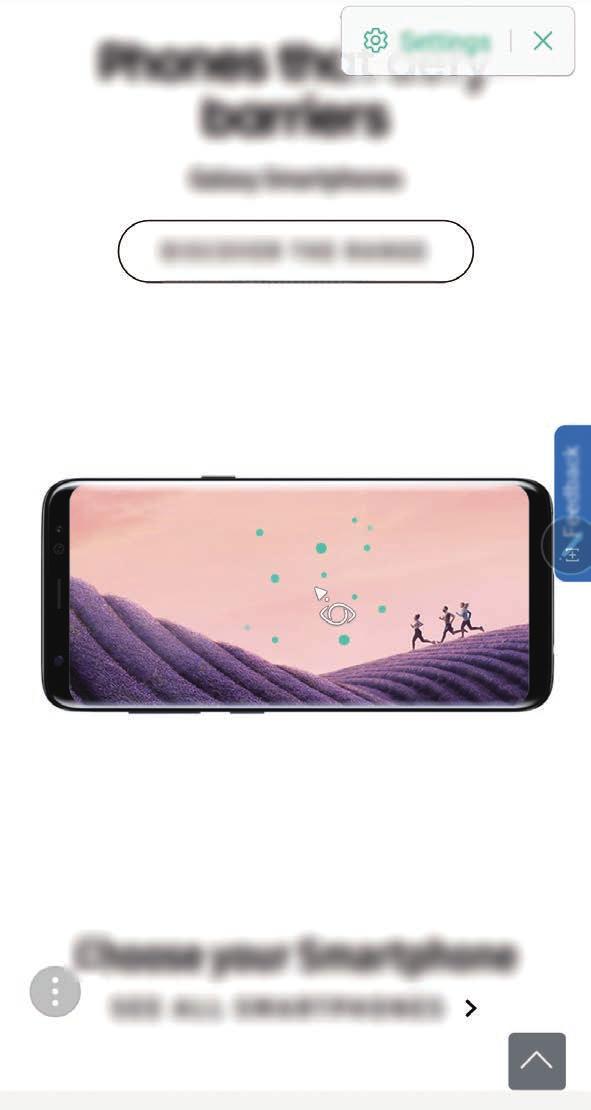 Bixby Vision Når du holder S Pen over innholdet, gjenkjennes innholdet og tilgjengelige søkeikoner vises.