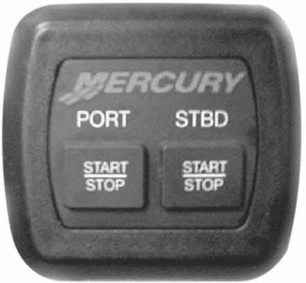 Del 1 - Bli kjent med motoren Strt/stopp-ryter for to motorer Strt/stopp-ryteren er vlgfritt utstyr. Strt/stopp-ryteren rukes smmen med nøkkelryteren. Hver motor hr en stopp/strt-ryter.