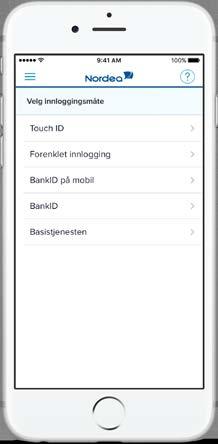 Flere spennende tjenester lansert i 2015 Touch id: På en drøy måned har fingeravtrykk utkonkurrert Bank ID. Står nå for 20 prosent av innlogginger i mobilbank.