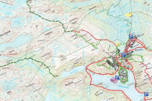 no Kommunedelplan for løyper, sommar. Kjelde: www.bykle.kommune.