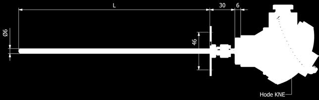 Kanalfølerholder Koblingshode Kabelinngang KNE Std. Aluminium (IP68) M20x1,5 CS Std.