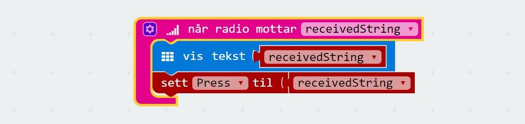 Steg 7: Når spiller mottar melding Neste steg er å motta meldingen om hva vi skal herme etter, og lagre den. Da kan vi senere sjekke om vi har gjort rett.