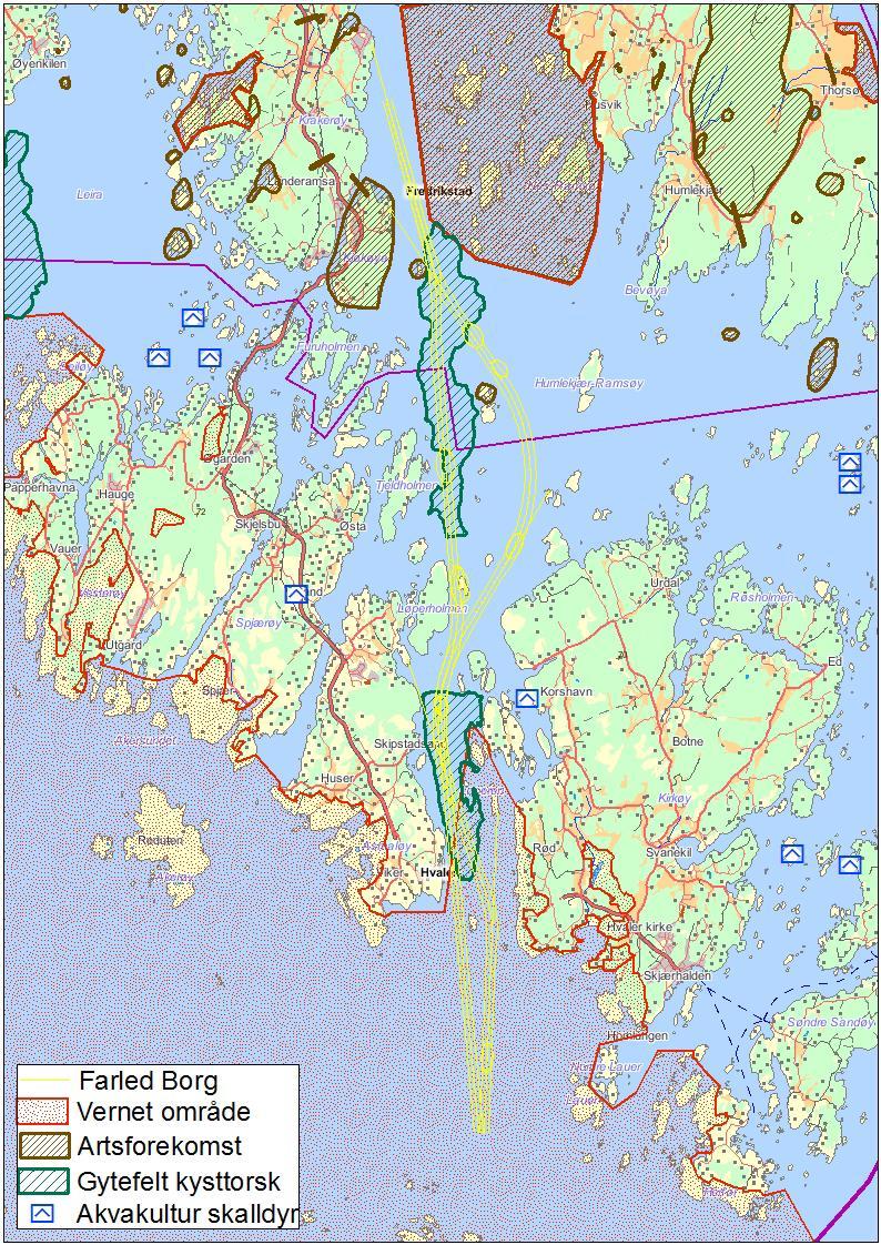 Kilde: DNV (2008): Oppdatering av risikoanalyse innseiling Fredrikstad.