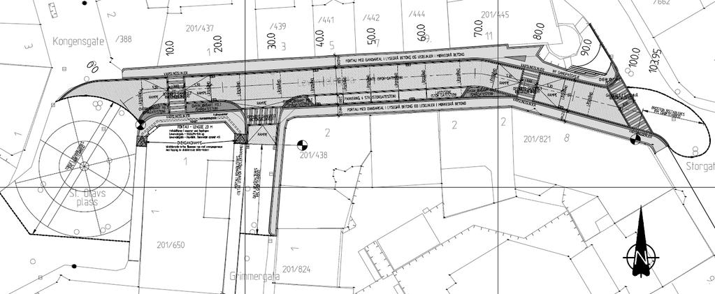 OMBYGGINGSPLANER I 2012 Opprinnelig ble det bestemt og rehabilitere kun ca. 105 m av gate med tilhørende fortau og inngangene til husene. Pga.