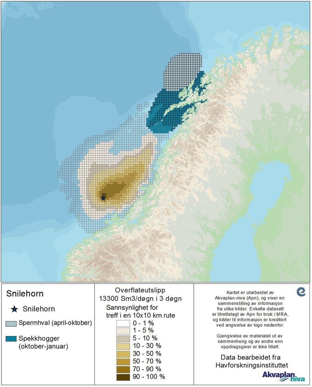 Figur 68 Overlapp mellom influensområdet for rate og varighet nærmest vektet varighet samt