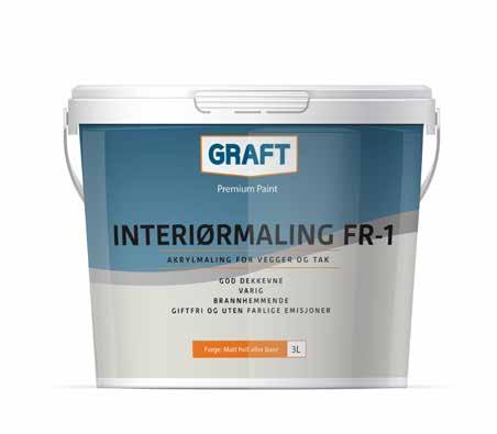 INTERIØRMALING FR-1 GRAFT INTERIØRMALING FR-1 er en akrylmaling som er