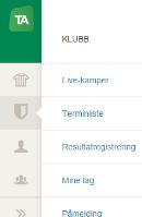 FINNE KAMPEN SOM SKAL REGISTRERES I LIVE Under klubb, finnes en del valg, deriblant «Live-kamper».