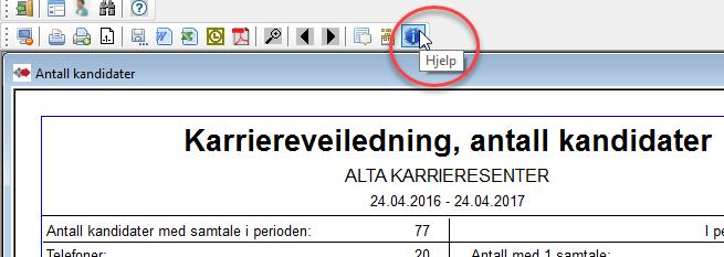 Side 14 av 16 Rapporteringer og statistikk Hjelp