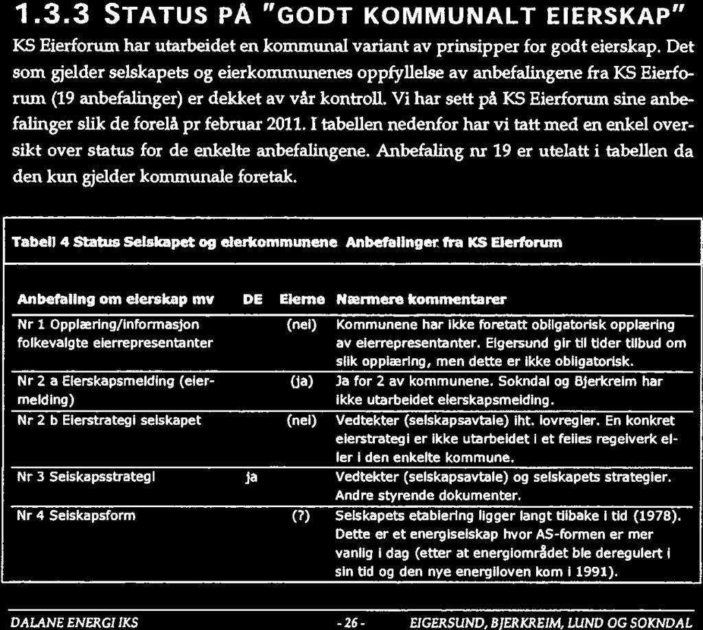 Det vses også tl de saker som sn td ble utarbedet forbndelse med etaberngen av Dalane energ IKS. Dette lgger mange år tlbake td, første gang 1977.