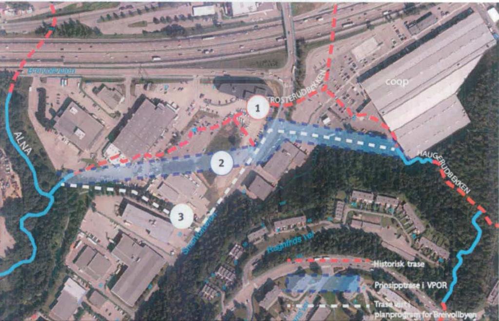 2014 fra Plan- og bygningsetaten mottatt alternative forslag til gjenåpning av Trosterudbekken og Haugerudbekken til høring. Frist for tilbakemelding er 07.12.2014. Plan og Bygningsetaten har i samarbeid med Vann- og Avløpsetaten og Bymiljøetaten fått utarbeidet en mulighetsstudie knyttet til åpning av Haugerudbekken og Trosterudbekken.