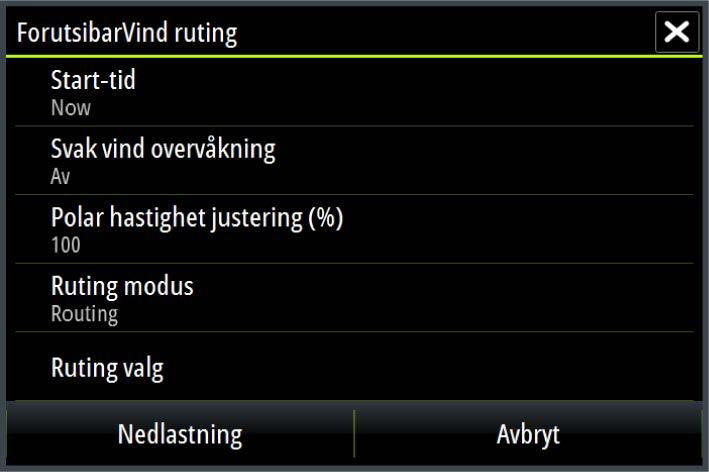 Starttid Spesifiser dato og klokkeslett for start. Hvis du velger Nå, deaktiveres alternativene for dato og klokkeslett.