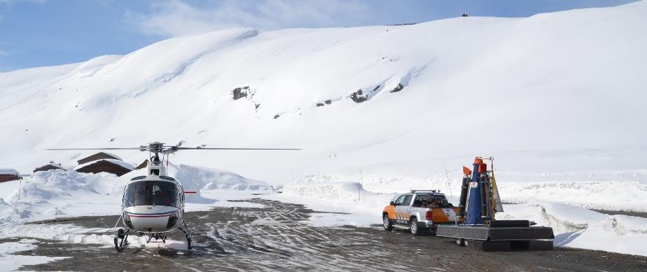 fjerne kantkorna snø før pålagring Skredkontroll