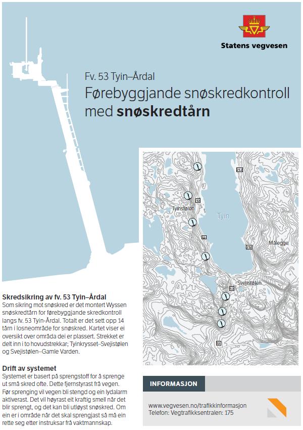 Lokale varsel lokale tiltak Fv 53 Tyin-Årdal Sikring med Wyssen