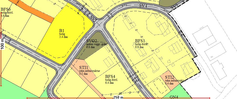 5.2 Boligbebyggelse BFS1 Frittliggende småhusbebyggelse BFS1 Fig 9 BFS1 BFS1 er i stor grad bebygd.