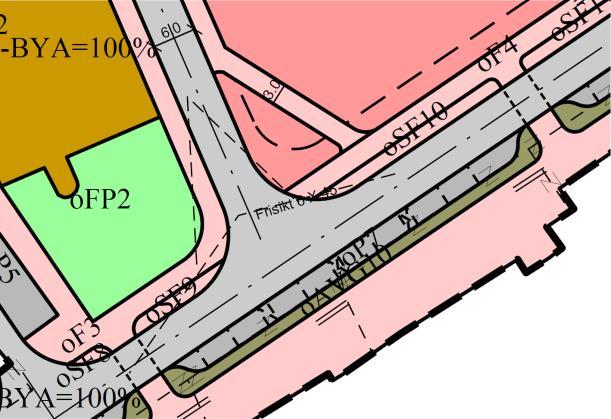 Innplassering av frisiktlinje, teknisk retting.