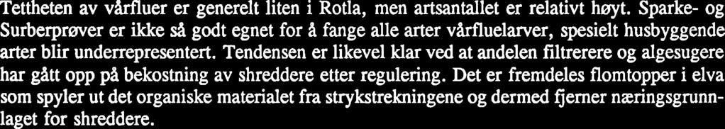 Sistnevnte kan imidlertid være tilstede ennil, enkelte prøver inneholdt store antall smil Heptagenia som var vanskelige å artsbestemme. B.