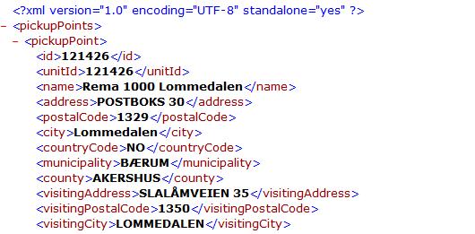 Produkt 1736: Telefonnummer og/eller epost adresse er viktig informasjon og må plasseres ihht til implementasjonsguiden til Bring. Dette for å få tilgang til tjenestene til produktet.